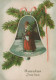 BABBO NATALE Buon Anno Natale Vintage Cartolina CPSM #PAU615.IT - Santa Claus
