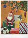 BABBO NATALE Buon Anno Natale Vintage Cartolina CPSM #PAU552.IT - Santa Claus