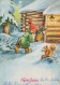 BABBO NATALE Natale Vintage Cartolina CPSM #PAK454.IT - Santa Claus