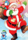 BABBO NATALE Natale Vintage Cartolina CPSMPF #PAJ405.IT - Santa Claus