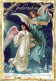 ANGELO Buon Anno Natale Vintage Cartolina CPSM #PAH646.IT - Angels