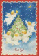 ANGELO Buon Anno Natale Vintage Cartolina CPSM #PAG891.IT - Engelen
