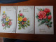 Delcampe - CP Anniversaire Fleurs Roses Lot De 18 Voir Les Cartes Neuves Non Envoyées - Cumpleaños