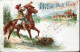 X0319 Germany,Alte Litho Postkarte Bad Sackingen,Trompeter Behut Dich Gott,circuled  To Rome 1908 ? - Waldshut-Tiengen