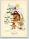 39436806 - Sign.Lauterborn Liesel Neujahr Ski Huette Kinder Kleeblaetter Eichhoernchen PMB Nr.66-8 - Contes, Fables & Légendes