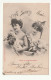 Cpa  Illustrateur Bergeret. Femmes . Vive Sainte Marie . Fêtes Et  Porte Bonheur . 1903 - Bergeret