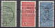 DK035B – DENMARK – 1929 – CANCER RESEARCH FUND – SG # 252/4 USED 98 € - Used Stamps