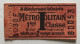 Ticket Ancien Métro - 1ère Classe - Métropolitain - Billet Individuel 2 Voyages - S 030 F - N°80053 - PARIS - Europa
