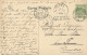 Griffe Genval Sur CP - 1908, Via Bruxelles (Quartier Leoplod) Vers La Panne – Retour Bruxelles 29 Juil 08 - Linear Postmarks