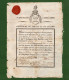 D-FR Révolution 1794 ARLES Certificat De Service & Civisme I^ Bataillon Loir Et Cher - Documents Historiques