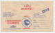Postal Cheque Cover France 1991 Humidity - Mold - Life Buoy - S.O.S. - Non Classés