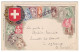 Picture Postcard Switzerland 1934 Stamps Helvetia - Autres & Non Classés