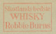 Meter Cover Denmark 1933 Whisky - Robbie Burns - Vinos Y Alcoholes