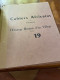 Delcampe - Livre Culture Histoire CAHIERS AFRICAINS De Charles COMBES Manuscrit Dactylographié.Ensemble Complet  20 Cahiers (magie) - Geschiedenis