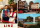 73635747 Linz Rhein Trachtenpaar Restaurant Burghof Springbrunnen Linz Rhein - Linz A. Rhein