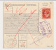 Censored Postal Money Order Padang Pandjang Dai Nippon N.I. 1943 - Netherlands Indies