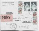 COQ DECARIS 30C X4+70C PROVINS X2 LETTRE EXPRES MARSEILLE CHAVE 16.9.1965 POUR SUISSE - 1962-1965 Haan Van Decaris