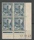 TUNISIE N° 233 Bloc De 4 Coin Daté 17 /11 / 42 NEUF** LUXE SANS CHARNIERE NI TRACE / Hingeless  / MNH - Unused Stamps