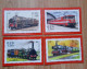 4 Train Prêt Poster Carte Validité Permanente Légende Rail Capitole Crampton Pacific Chapelon Prunier 230 Classe P8 - Kartenbriefe