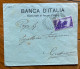 BANCA D'ITALIA - SUCCURSALE DI ASCOLI PICENO - BUSTA CON L.0,50 DECENNALE PER GROTTAMMARE L ' 11/12/33 - Storia Postale