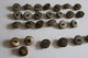 Lot De 28 Anciens Boutons Militaires D'artillerie Cuivre 20mm - Buttons