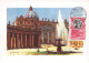 VATICAN.Carte Maximum.AM14039.31/12/1954.Cachet Vatican.Basilique De St.Pierre.Fontaine - Gebruikt