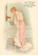 CHROMOS.AM23868.7x10 Cm Env.Petit Parisien.Biscuit Nouveau.Ducasse & Guibal.Femme Au Téléphone - Sonstige & Ohne Zuordnung