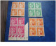 12.TIMBRES .BLOC DE 4 COIN DATE .1932 A 1933. N°280 A 289 ./298/359/363 A 367/369/481. COTE 1500 EUROS - 1930-1939