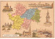 CHROMOS.AM23474.7x11 Cm Env.Chicorée A La Cantinière Française.G Black.Carte Région.Saône Et Loire - Tea & Coffee Manufacturers