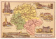 CHROMOS.AM23464.7x11 Cm Env.Chicorée A La Cantinière Française.G Black.Carte Région.Indre Et Loire - Tee & Kaffee