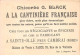 CHROMOS.AM23426.7x11 Cm Env.Chicorée A La Cantinière Française.G Black.Carte Région.Lot - Tee & Kaffee