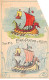 CHROMOS.AM23405.7x11 Cm Env.Chicorée A La Cantinière.G Black.Etude De Peinture En 25 Sujets.Sujet N°6.Bateau à Voile - Tè & Caffè