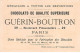 Chromos -COR12271 - Chocolat Guérin-Boutron - Italie - Homme - Bateau - 7x10cm Env. - Guerin Boutron