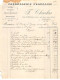 Facture.AM20087.Tunisie.Bizerte.1914.F Charlas.Carrosserie Française.Forge.Charronnage.Réparations - Otros & Sin Clasificación