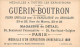 Chromos -COR10586 - Chocolat Guérin-Boutron- Chasses Et Pêches-Hippopotame- Bateau -Chasseurs  - 6x10 Cm Env. - Guérin-Boutron