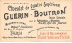 Chromos -COR10570 - Chocolat Guérin-Boutron- Chasses Et Pêches- Louvart- Limousin- Chiens- Chasseur - 6x10 Cm Env. - Guerin Boutron