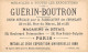 Chromos -COR10564 - Chocolat Guérin-Boutron- Chasses Et Pêches-Chevreuils- Courre - Chasseurs - 6x10 Cm Env. - Guerin Boutron