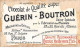 Chromos -COR10543 - Chocolat Guérin-Boutron- Mots Historiques- Clovis- Bataille De Tolbiac - En L'état - 6x10 Cm Env. - Guérin-Boutron