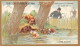 Chromos -COR10545 - Chocolat Guérin-Boutron- Chasses Et Pêches- A La Loutre - 6x10 Cm Env. - Guérin-Boutron