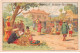 Chromos -COR12512 - Chocolat Guérin-Boutron - Saïgon - Hommes - Femmes - Maisons - Arbre - 10x7cm Env. - Guérin-Boutron