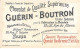 Chromos -COR10517 -Chocolat Guérin-Boutron-Mots Historiques -Abbé Edgeworth - Louis XVI - 6x10 Cm Env. - Guérin-Boutron