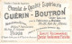 Chromos -COR10515 -Chocolat Guérin-Boutron-Mots Historiques -Comte D'Anterroches - Hay- Fontenoy - 6x10 Cm Env. - Guerin Boutron