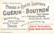 Chromos -COR10518 -Chocolat Guérin-Boutron-Mots Historiques -Madame Roland- Supplice - 6x10 Cm Env. - Guérin-Boutron