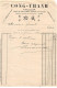 Facture.AM20067.Vietnam.Hanoi.1933.Cong-Thanh.Tailleur.Tissu.Soierie - Andere & Zonder Classificatie