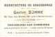 Chromos - COR14084 - Gaston Bonne - Juillet - Fille - Garçon - Sable - Plage - 10x7 Cm Environ - En L'état - Andere & Zonder Classificatie