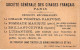 CHROMOS.AM23717.7x10 Cm Env.Société Générale Des Cirages Français.Fulgor.Hommes.Boisson - Autres & Non Classés