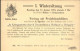 11853173 Kreuzlingen TG Sektion Bodan Erste Wintersitzung 1915  Einladung Kreuzl - Autres & Non Classés