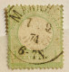 Allemagne YT N° 20 Oblitéré/used Beau Cachet Manheim 7/2/1874 - Usados