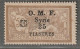 SYRIE - N°54 * (1920) 25pi Sur 50c : Fleuron Noir - Signé - - Nuovi