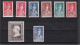 12  Timbres France Pétain   Neufs **    N° 470  - 471 - 472 - 473 - 494 - 568 -  571 - 606 - Et Bande  568 à 571 - Nuevos